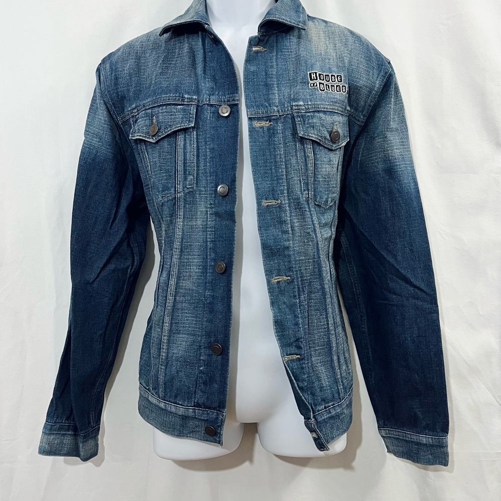 House of Blues Chicago Blue Denim Jacket size M